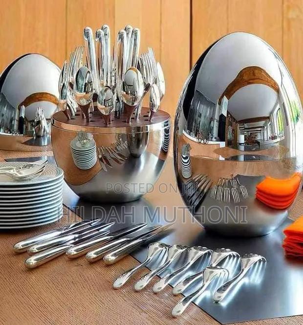 Cutlery Set Eggshell 36pc