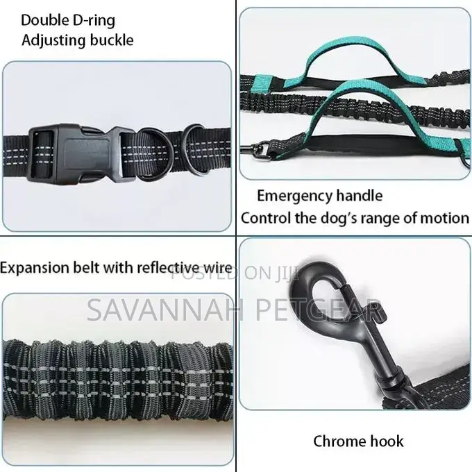 Hands Free Design Dog Harness and Leash Free Collar