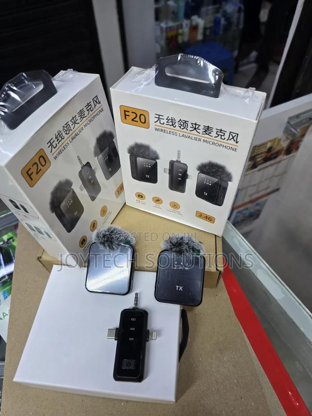 Wireless Lavalier Mic F20 – Noise Reduction, Long Battery, Phone Rec - thumbnail 2