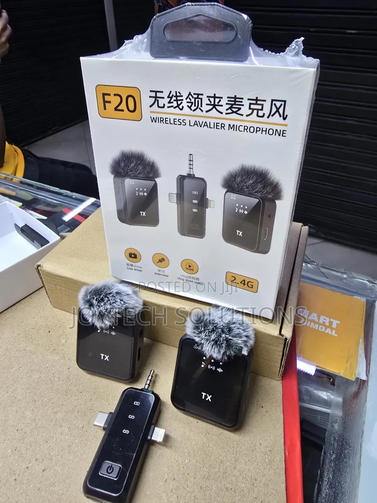 F20 Lapel Microphone–Portable Wireless Mic for Content Creator Vlogs