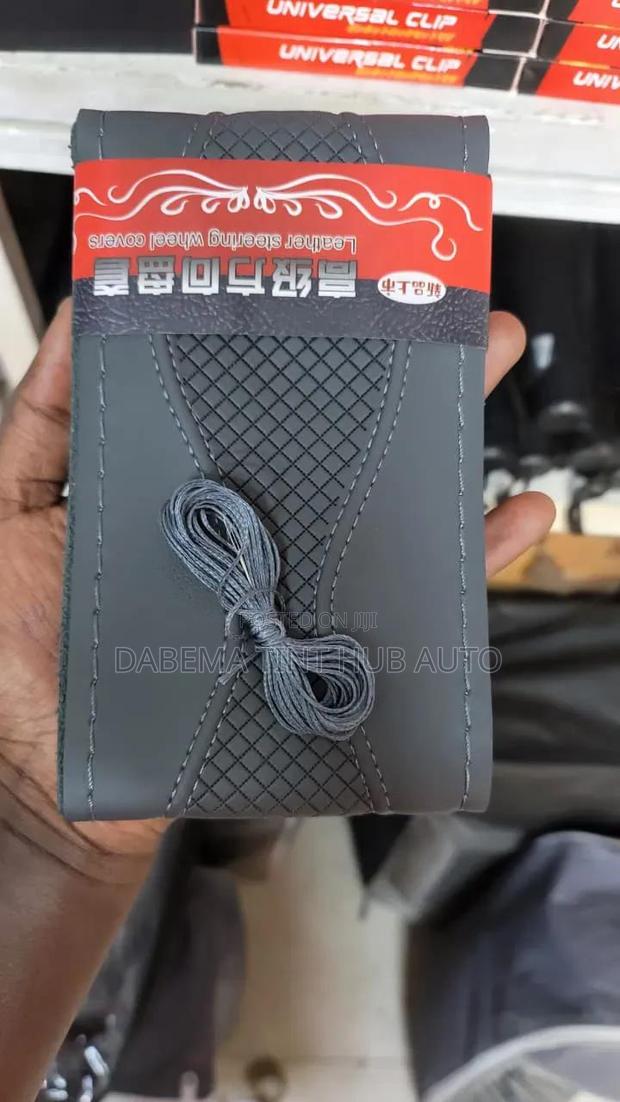Leather Steering Wheel Cover - thumbnail 3