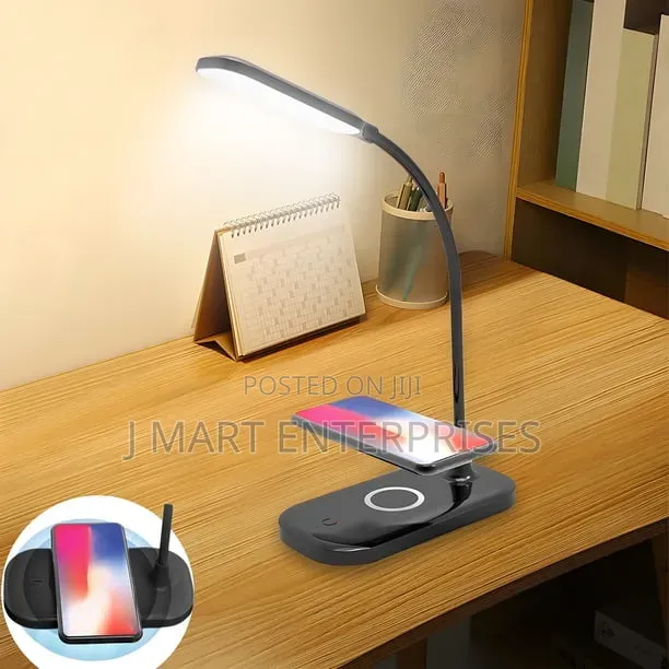 Desk Lamp With Wireless Charger, Adjustable, Usb