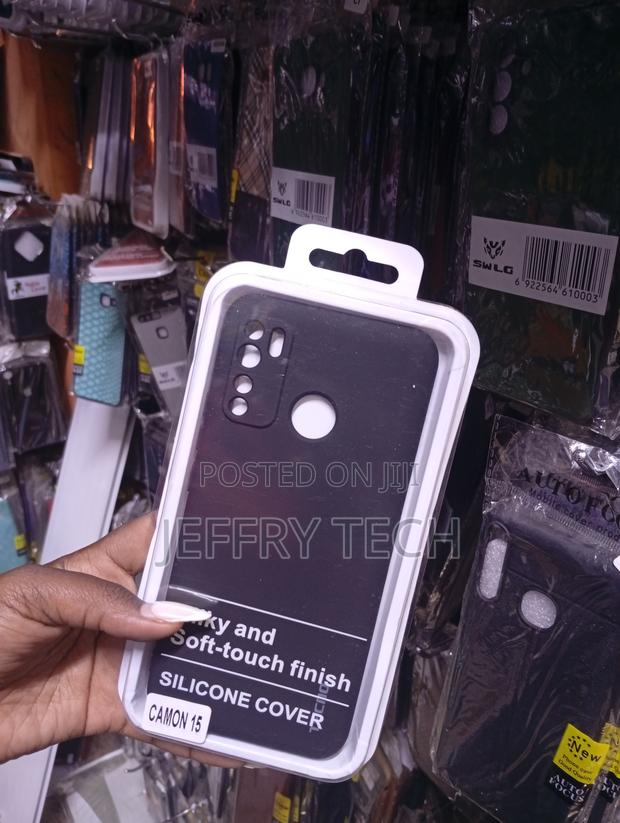 Camon 17 Black Silicone Back Cover - thumbnail 2