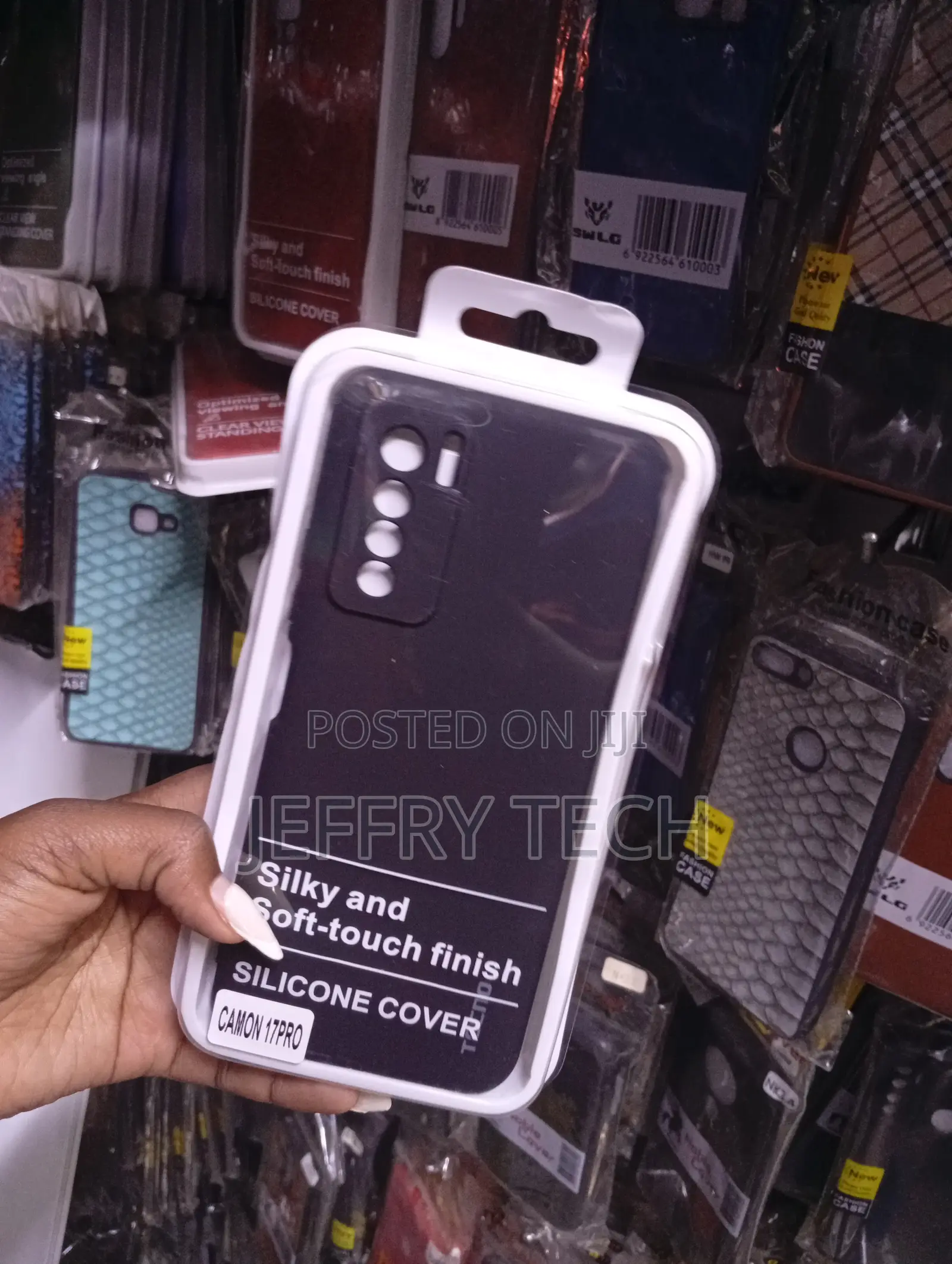 Tecno Camon 17 Pro Slim and Lightweight Black Silicone Case