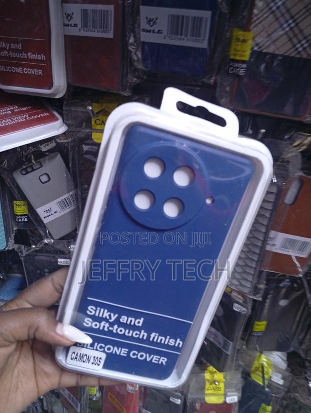 Tecno Camon 30s Blue Silicone Phone Cover - thumbnail 2