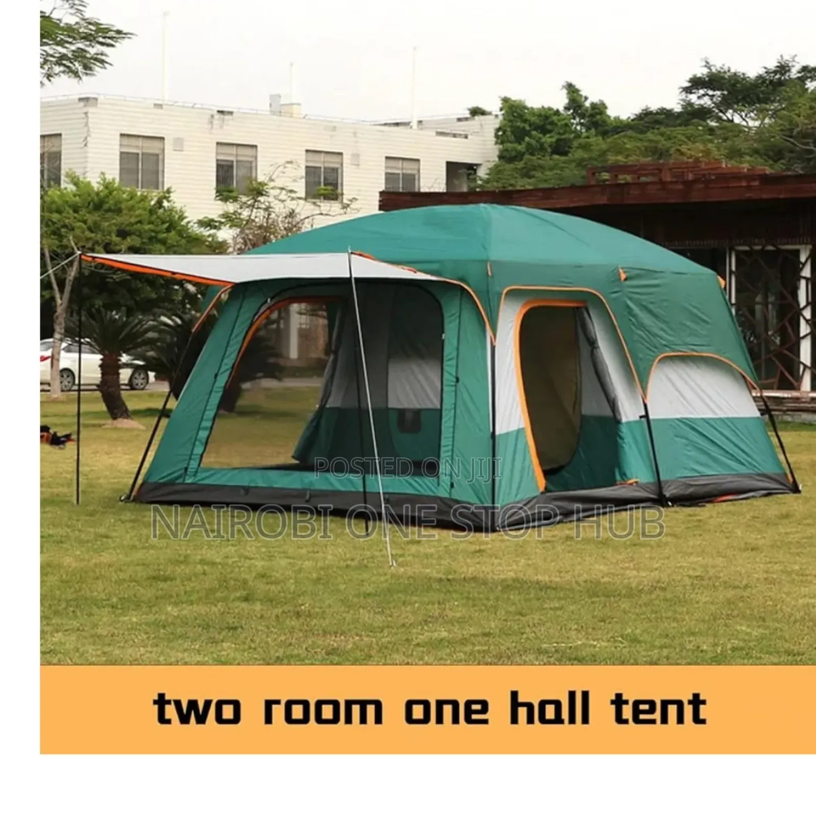 Camping Automatic Tent 8–12 Persons (2 Rooms + 1 Hall)