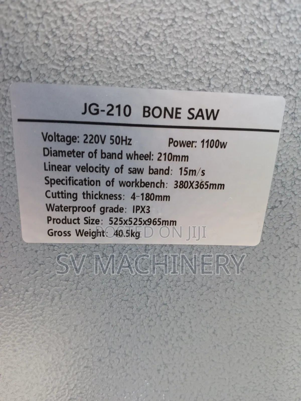 Heavy Duty Bone Saw Machine