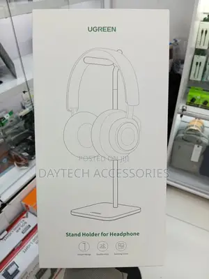 This Is a Ugreen Lp143 Aluminum Alloy Desktop Headphone Stand.