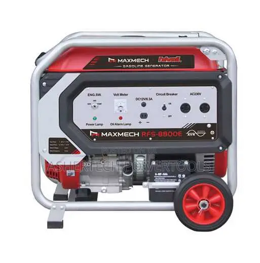 Maxmech Electric Start Generator RFS-8800e 9.4 Kva/7.5 Kw