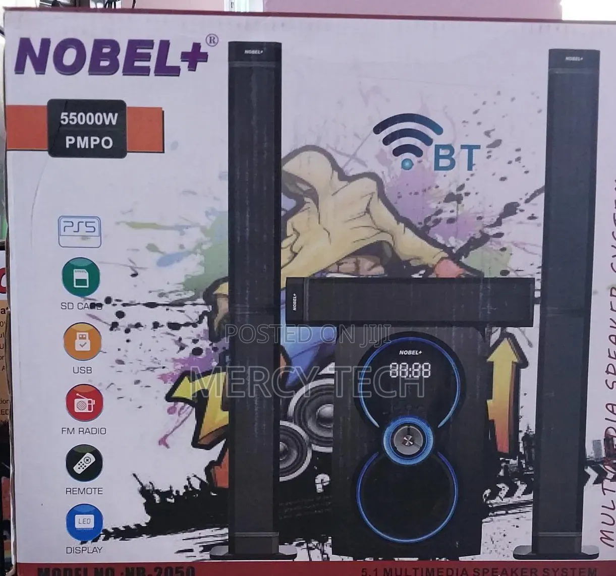Nobel+ 5.1 Multimedia Speaker System (Nb-2050)