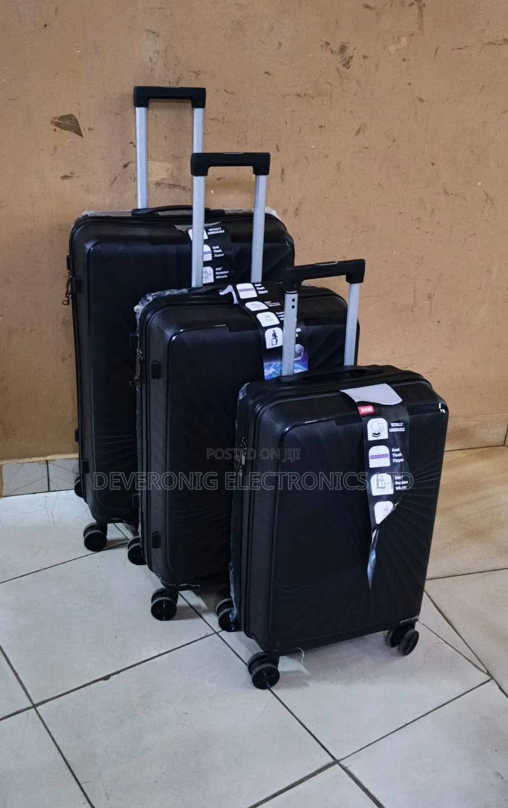 * Unbreakable Rubber Suitcase Pp 3-in-1 Suitcase S