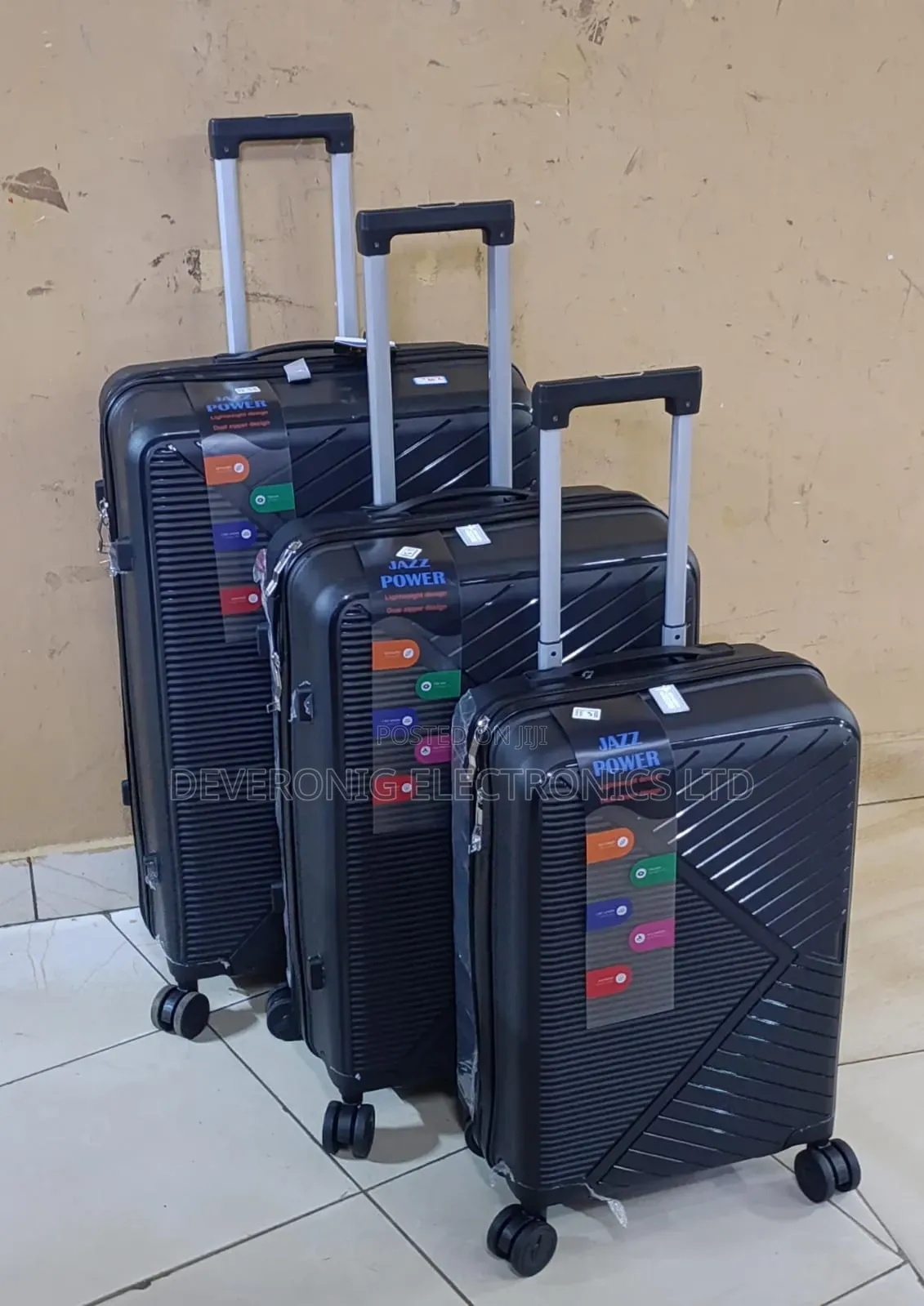 * Unbreakable Rubber Suitcase Pp 3-in-1 Suitcase S