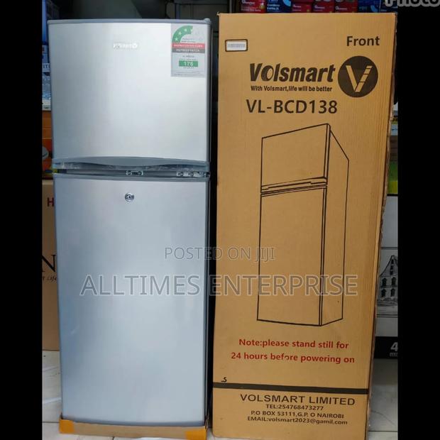Volsmart 138litres Double Door Fridge