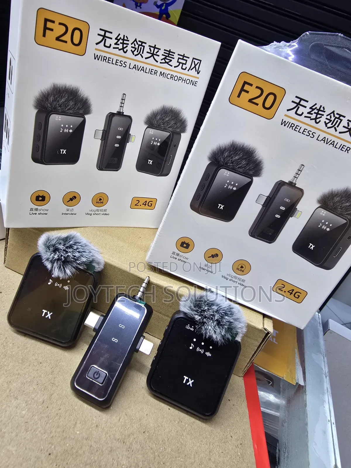 F20 Lapel Microphone – Portable Wireles Mic for Content Creator Vlog