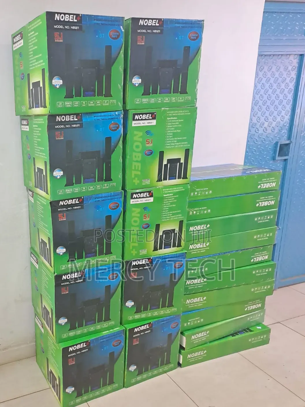 Nobel+ 5.1ch Woofer Tall Boy Speaker System (Nb1211)