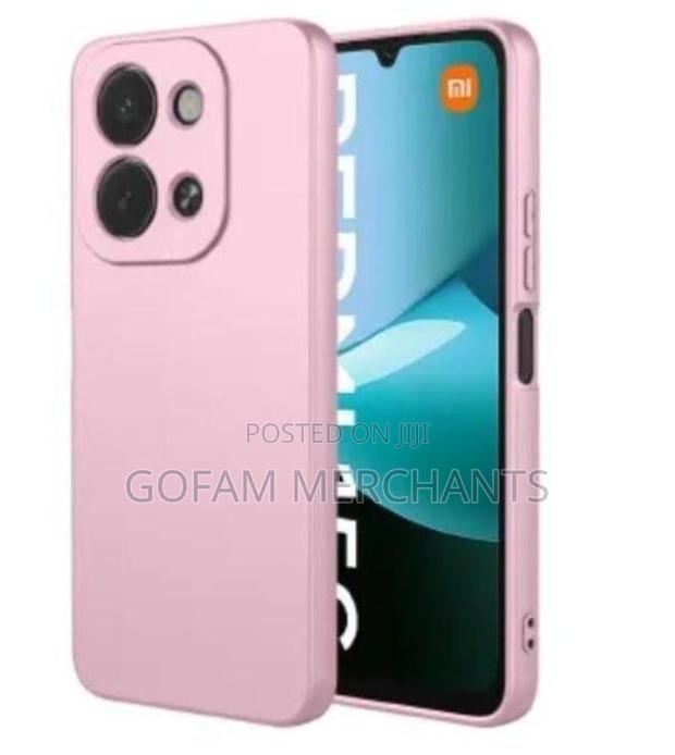 Redmi 15c Silicone Case Cover, Soft Silicone Phone Case/Cover Pink
