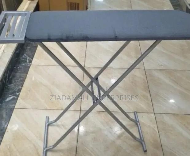 Metallic Ironing Board Heavy-Duty Steel Ironing Board With Stable De