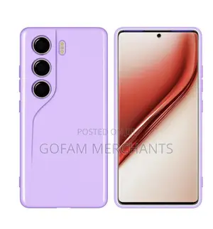 Silicone Back Cover for Tecno Camon 40 Pro – Purple