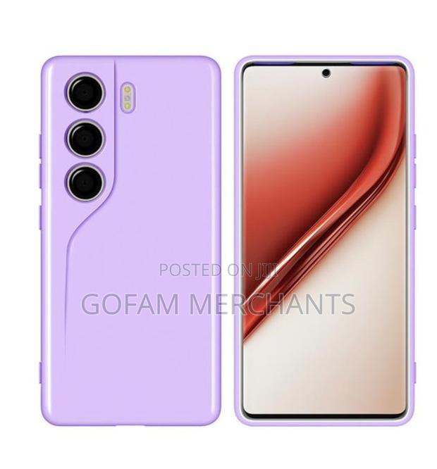 Silicone Back Cover for Tecno Camon 40 Pro – Purple