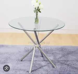 Glass Round Dining Table.