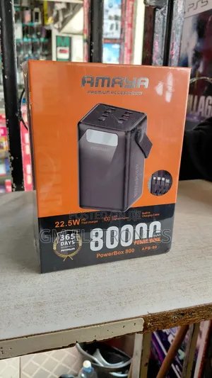 New Amaya Powerbox 800 80000mah, 22.5w Pd Fast Charging Power Bank
