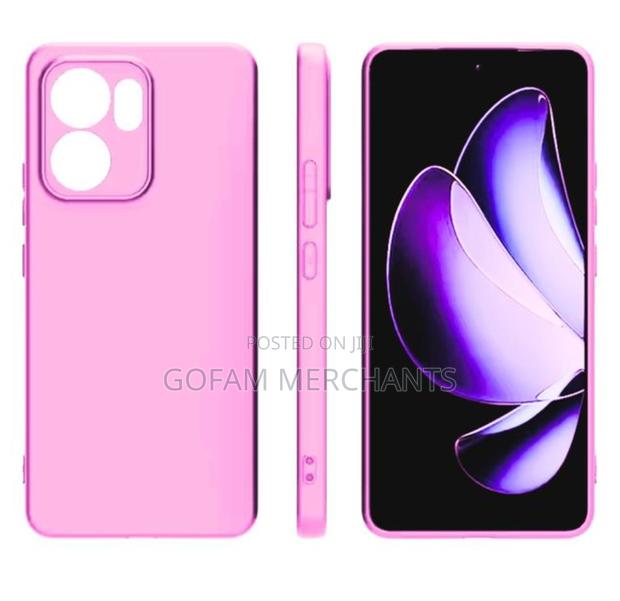 Soft Silicone Slim Fit Cover Case for Oppo Reno 14 F - Hot Pink