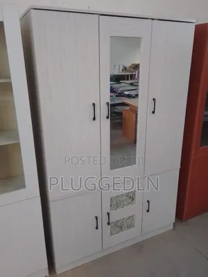 3-Door Wooden Wardrobe Cabinet
