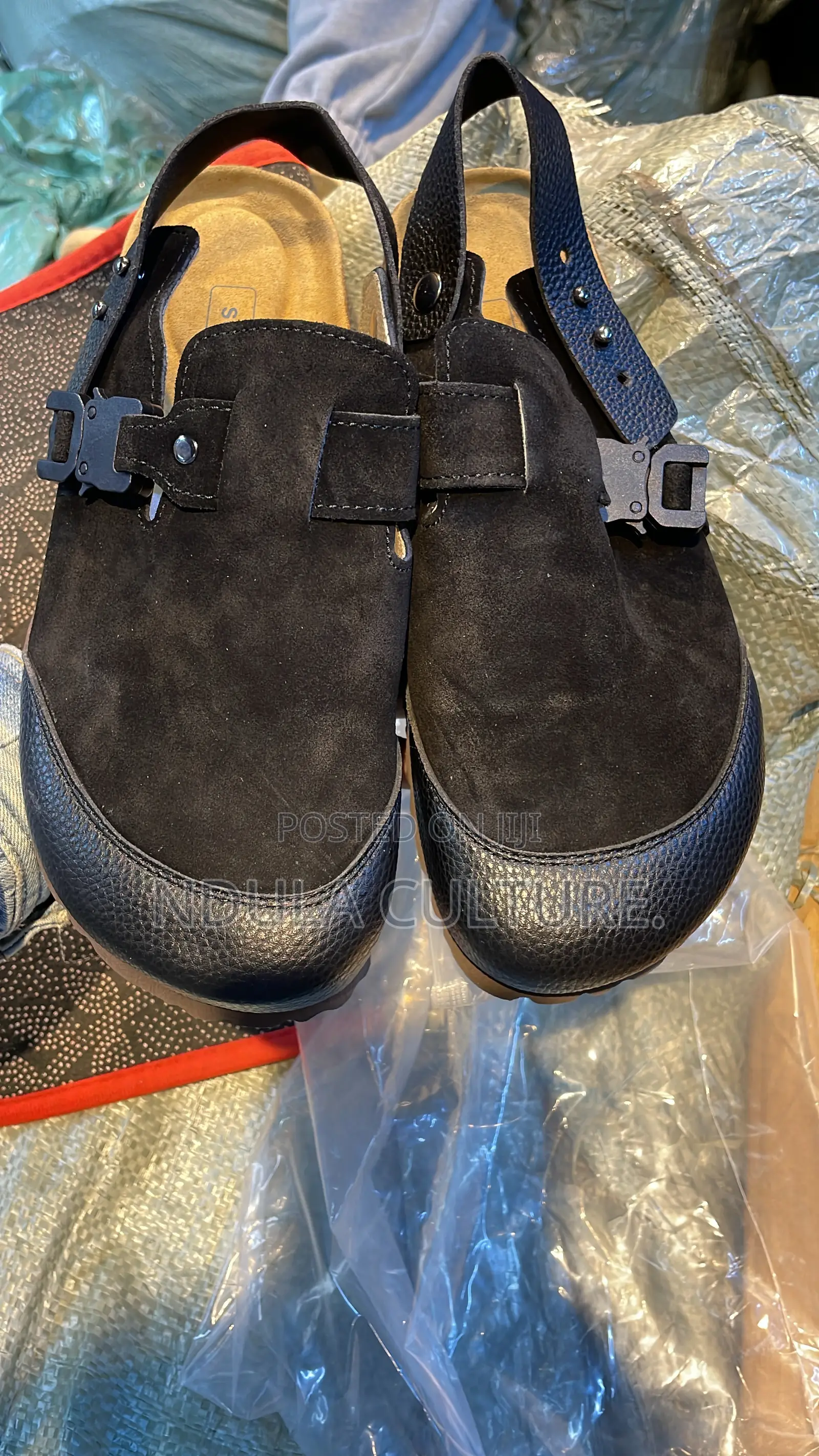 Dior X Birkenstock Suede Clogs