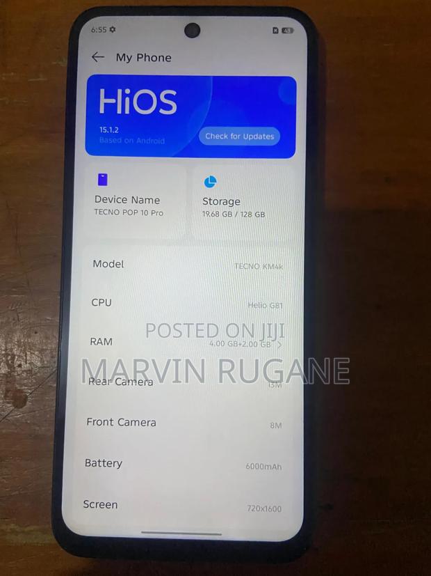 Tecno Pop 10 128 GB Gray
