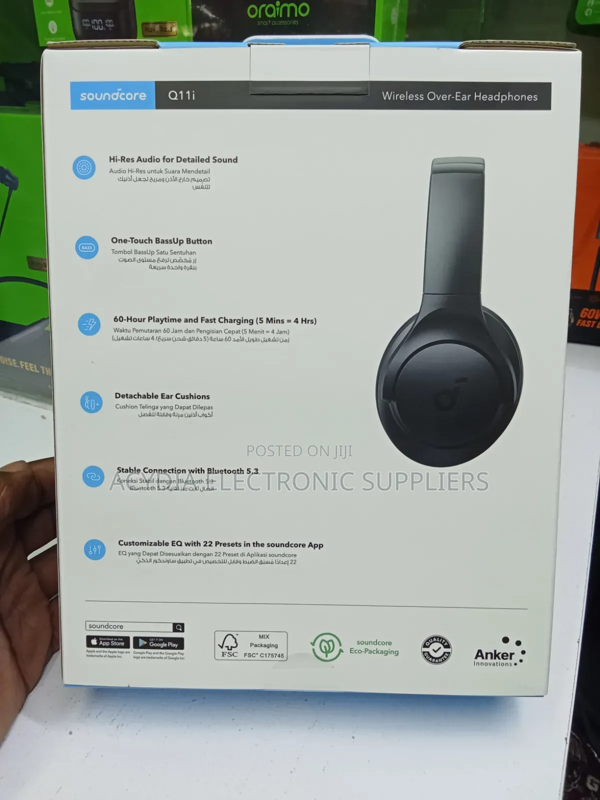 Anker Soundcore Q11i Wireless Over Ear Headphones