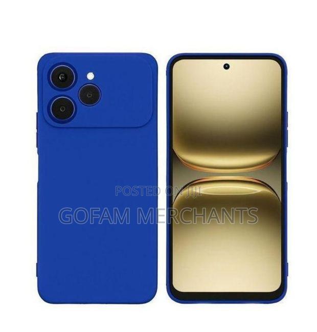 Tecno Spark 40 Soft Silicone Case/Cover Blue - thumbnail 2