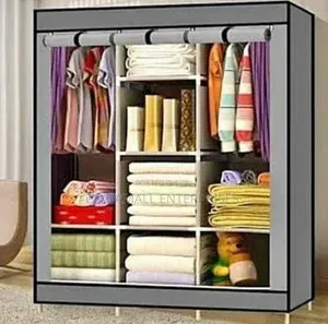 Metallic Wardrobe 3 Column 3-Section Metal Wardrobe – Durable