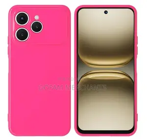 Soft Silicone Slim Fit Case Shockproof Case for Tecno Spark 40 - Pink