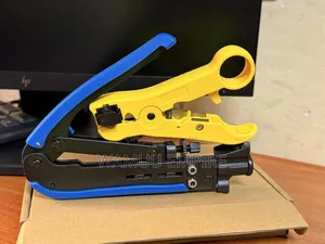 Coaxial Compression Tool And Cable Stripper Kit,