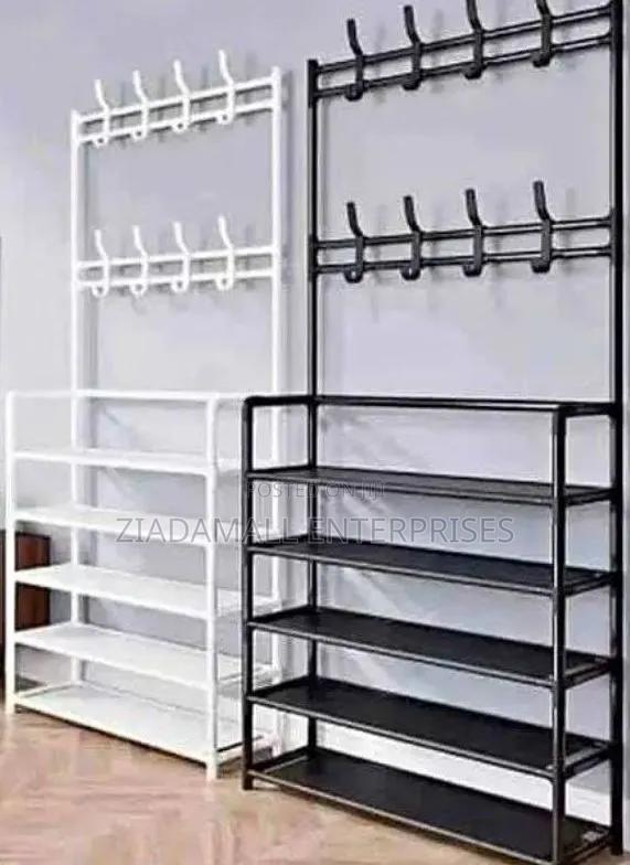 Shoe Rack,Shoe Rack With Built-in Hanger