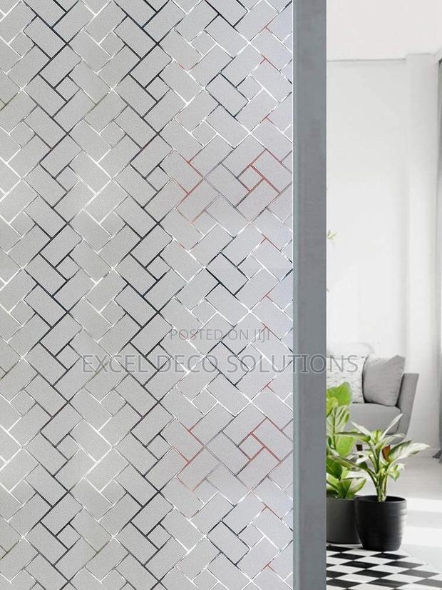 Decorative Window Film for Bathroom and Glass Partition Use