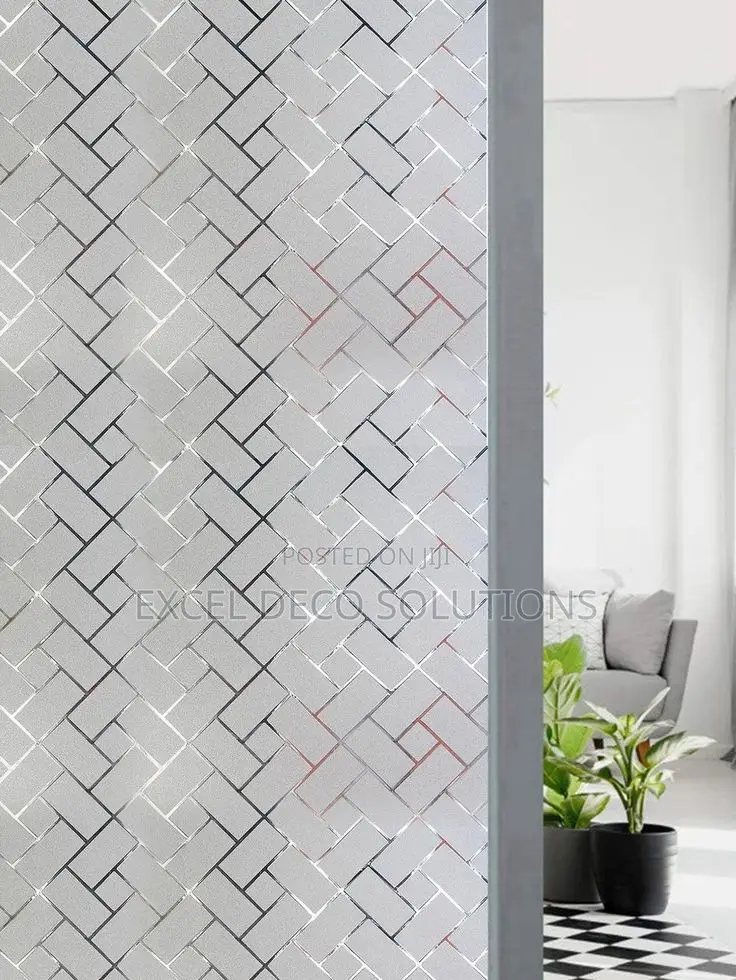 Decorative Window Film for Bathroom and Glass Partition Use