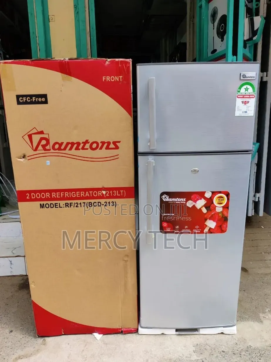 Ramtons 2 Door Refrigerator – 213l Model Rf/217 (Bcd-213)