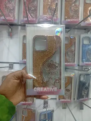 iPhone 12 Gold Glitter Phone Case