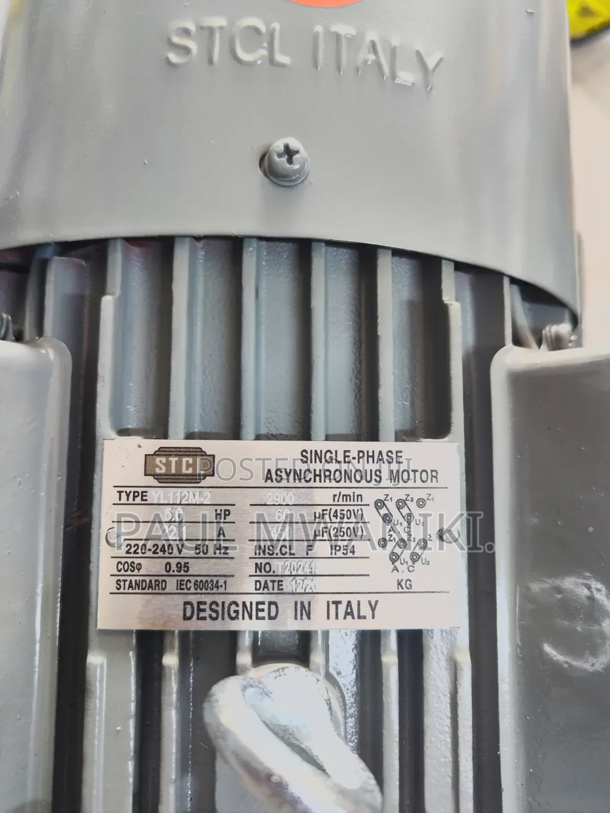 High Speed 5.0 Hp Motor - 2800 RPM - 240v Single Phase