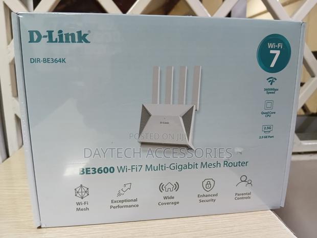 D-Link Be3600 Dir-Be364k Wi-Fi 7 Dual-Band Mesh Router - White