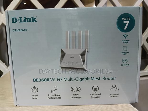 D-Link Be3600 Dir-Be364k Wi-Fi 7 Dual-Band Mesh Router - White - thumbnail 2