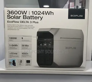 Ecoflow Delta 3 Plus Portable Power Station (1024wh 1800w)