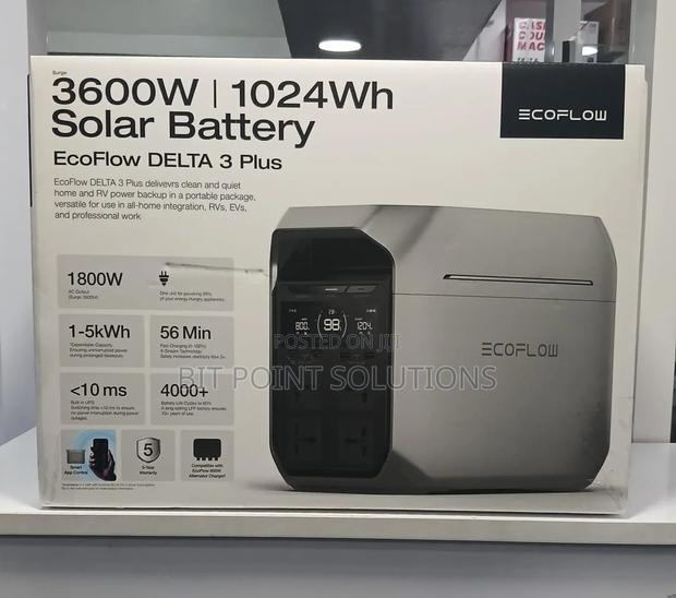Ecoflow Delta 3 Plus Portable Power Station (1024wh 1800w)