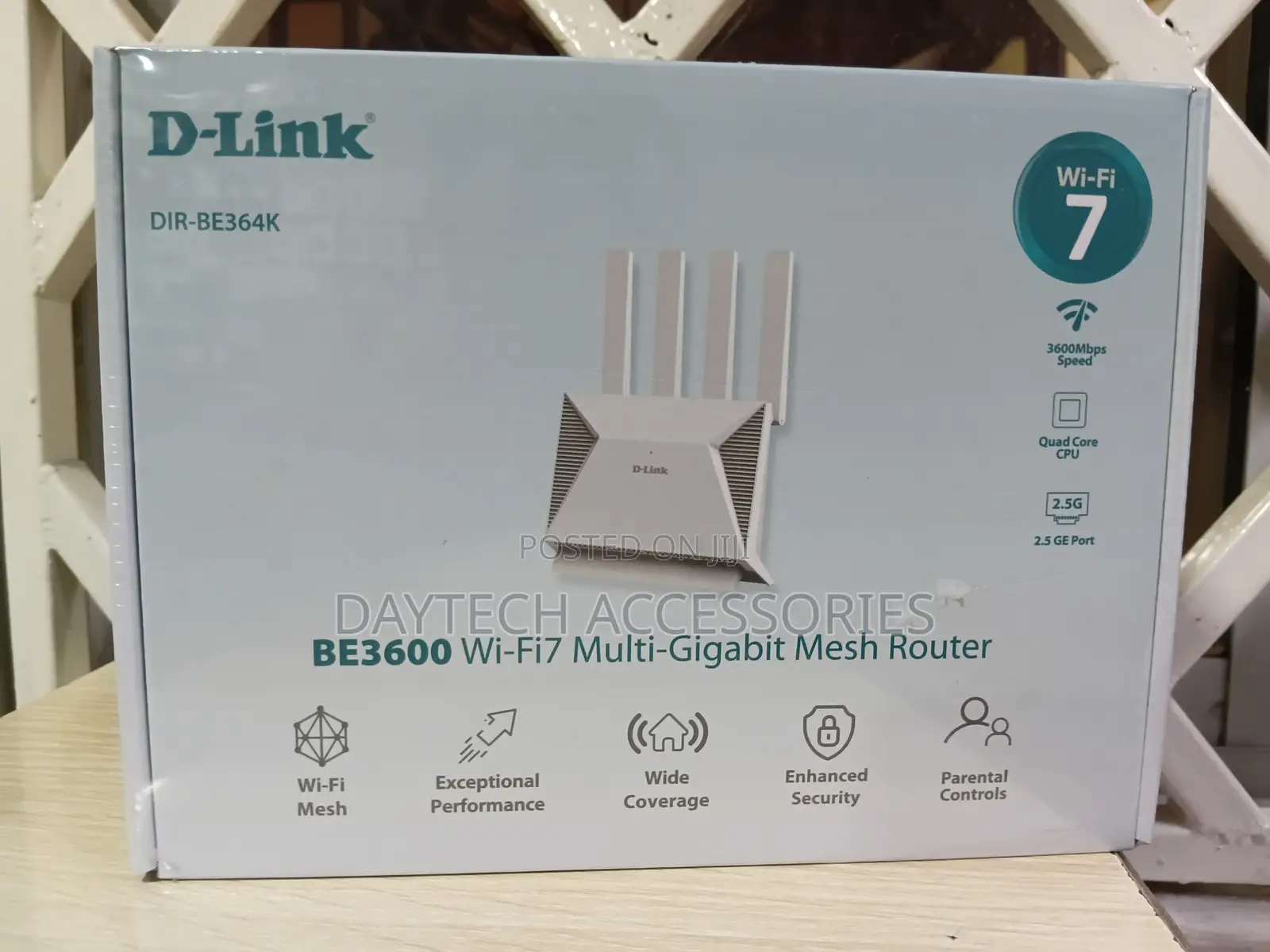 D-Link Be3600 Wi-Fi 7 Dual-Band Mesh Router – Dir-Be364k