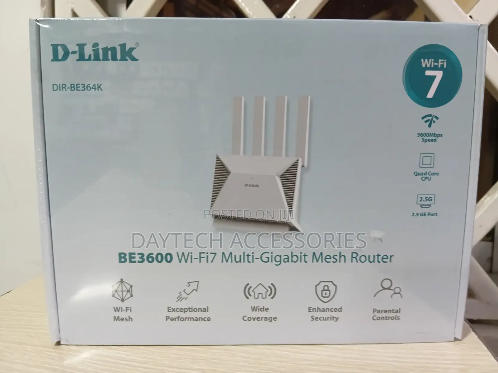D-Link Be3600 Wi-Fi 7 Dual-Band Mesh Router – Dir-Be364k