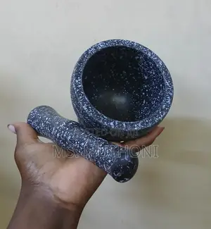Black Granite Mortar and Pestle Set