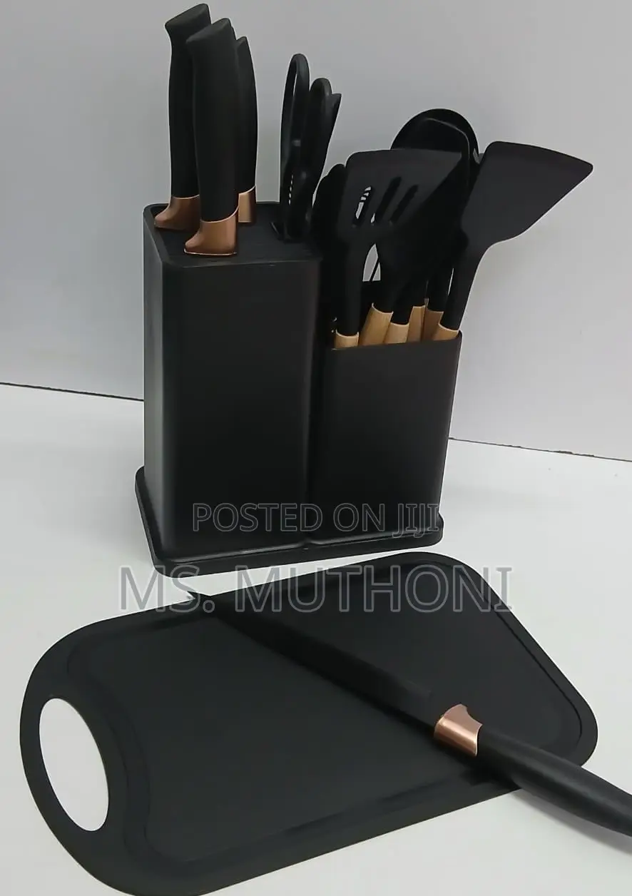 Food Grade Heat Resistance Silicone Spoon Set (+ Chopping Board )