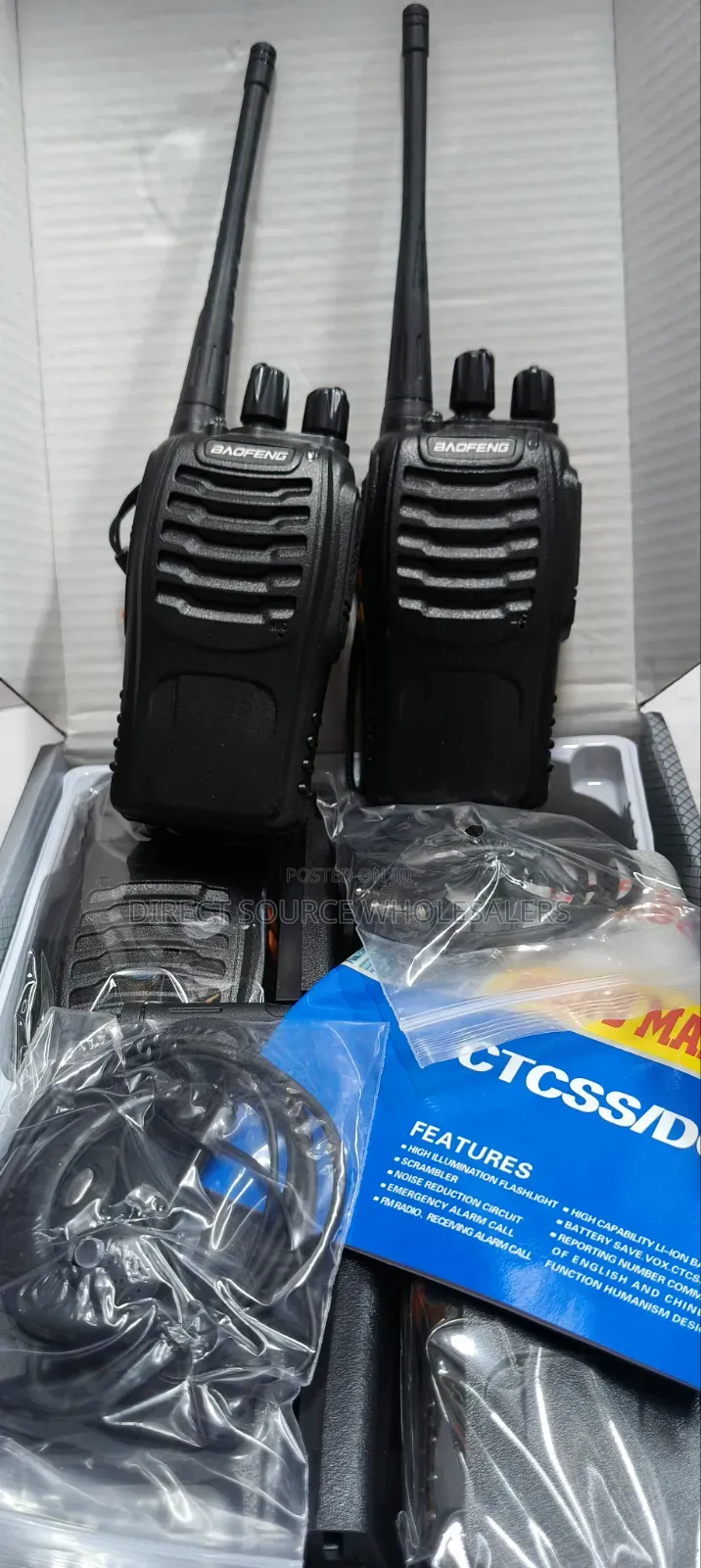 Baofeng Bf-888s Walkie Talkie With Clear Sound, Long Range.