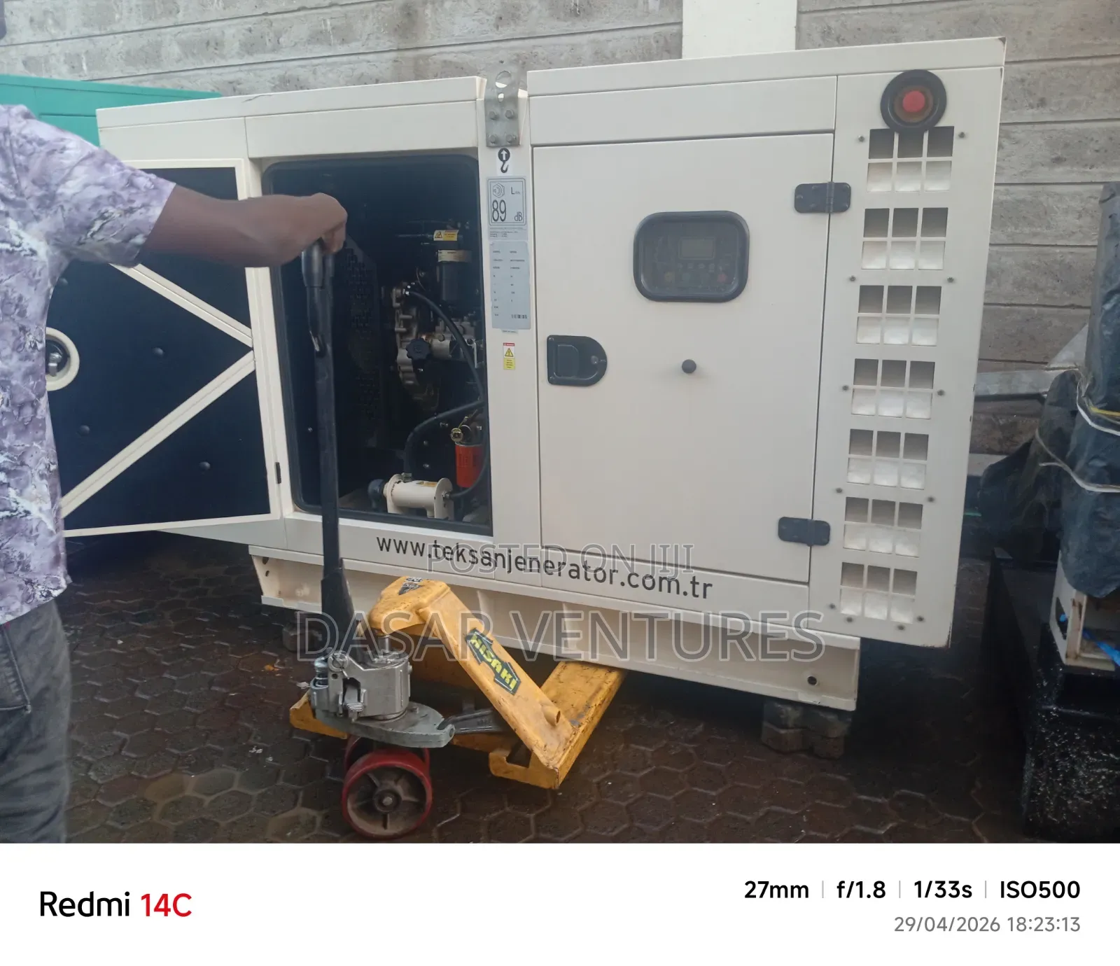 Generator Hire 50kva Perkins Engine